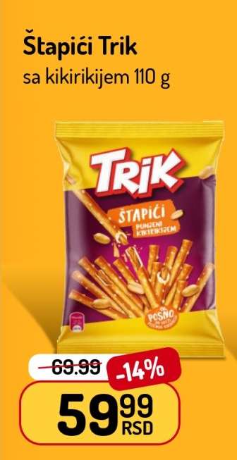 Štapići Trik sa kikirikijem 110 g