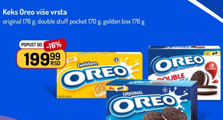 Keks Oreo više vrsta