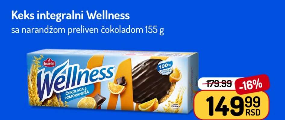 Keks integralni Wellness