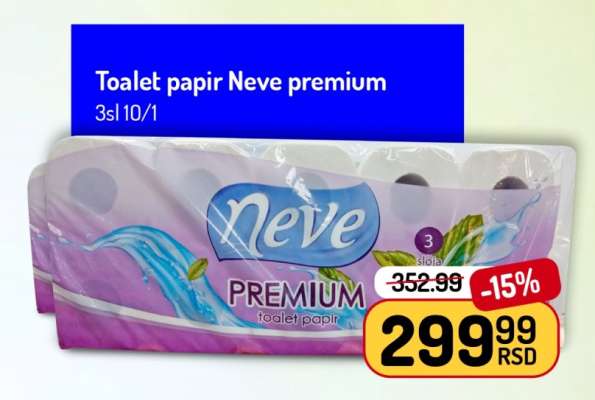 Toalet papir Neve premium