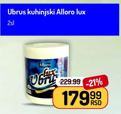 Ubrus kuhinjski Alloro lux