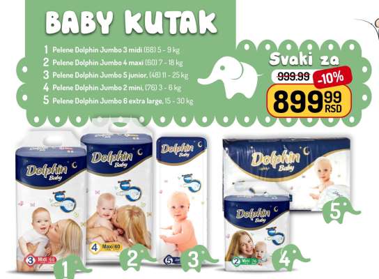Pelene Dolphin Jumbo