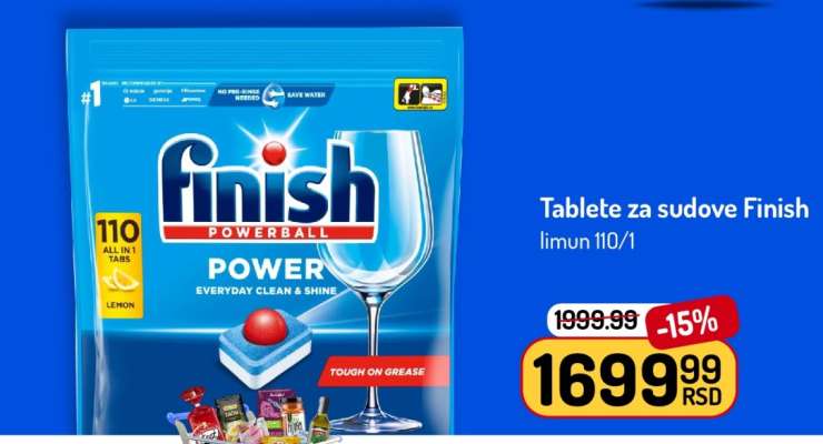 Tablete za sudove Finish limun 110/1