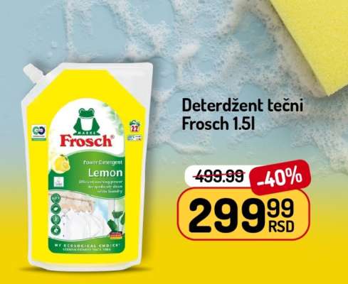 Deterdžent tečni Frosch 1.5l