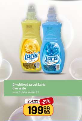 Omekšivač za veš Laris dve vrste