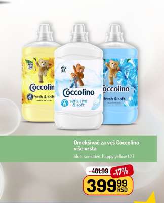 Omekšivač za veš Coccolino više vrsta