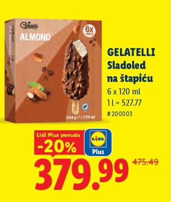 Gelatelli Sladoled na štapiću