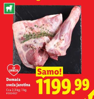 Domaća sveža jaretina