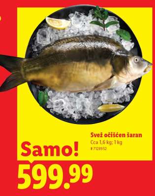 Svež očišćen šaran