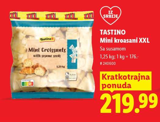 TASTINO Mini kroasani XXL