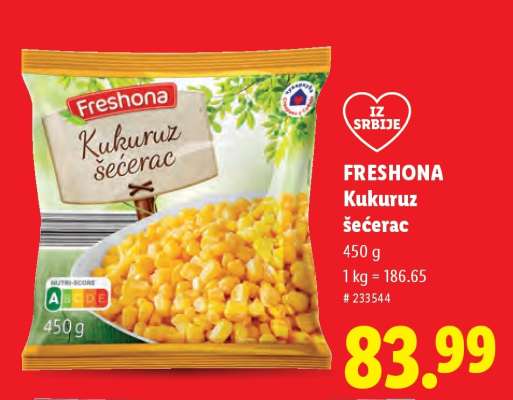 Freshona Kukuruz šećerac