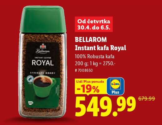 Bellarom Instant kafa Royal