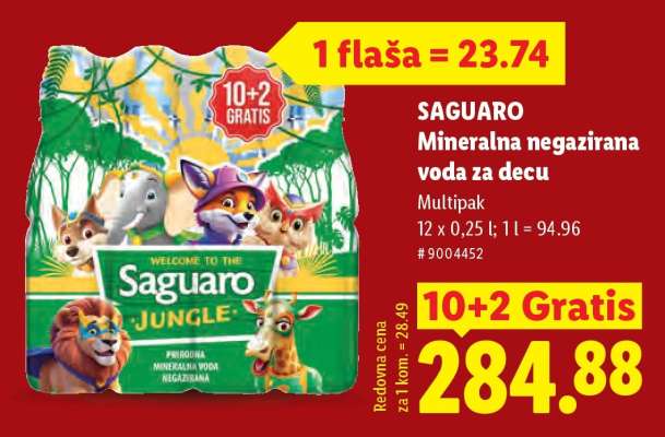 Saguaro mineralna negazirana voda za decu