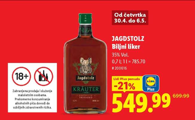 JAGDSTOLZ Biljni liker