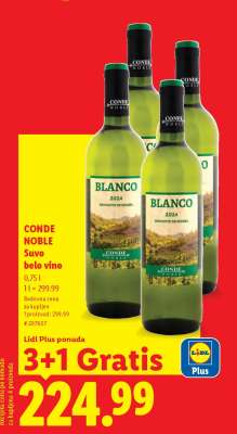 CONDE NOBLE Suvo belo vino