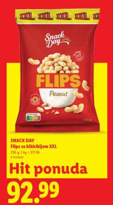 Snack Day Flips sa kikirikijem XXL