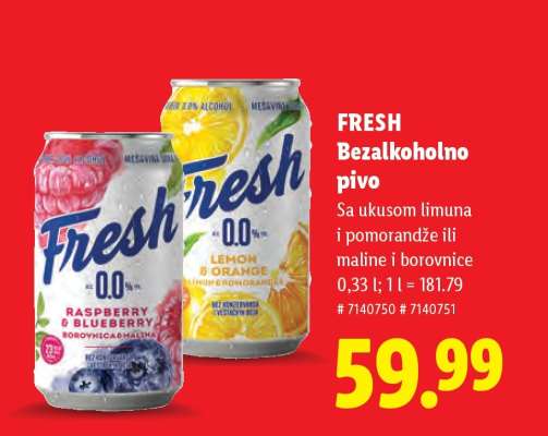 Fresh Bezalkoholno pivo