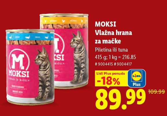 Moksi vlažna hrana za mačke