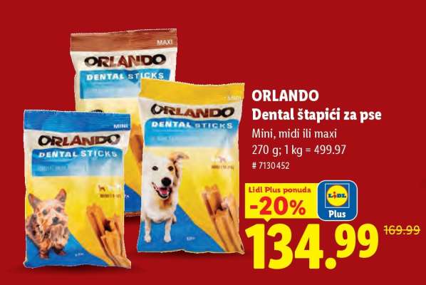 Orlando Dental štapići za pse