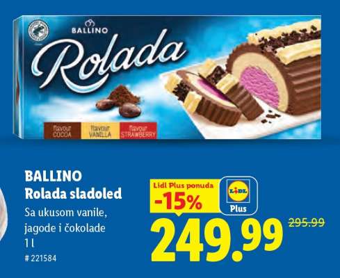 BALLINO Rolada sladoled
