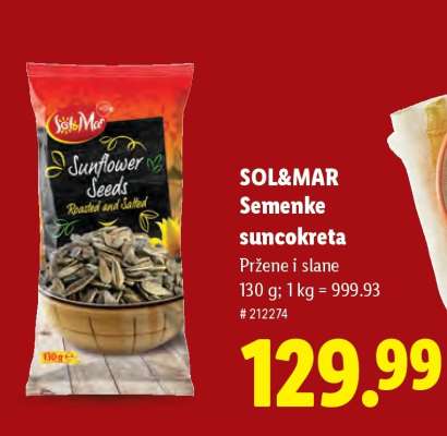 SOL&MAR Semenke suncokreta