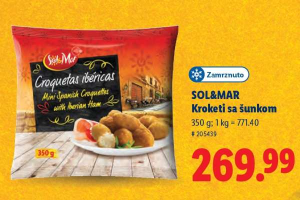 SOL&MAR Kroketi sa šunkom