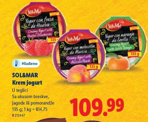 Sol&Mar Krem jogurt