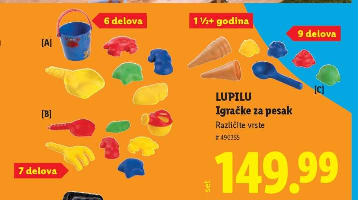 LUPILU Igračke za pesak