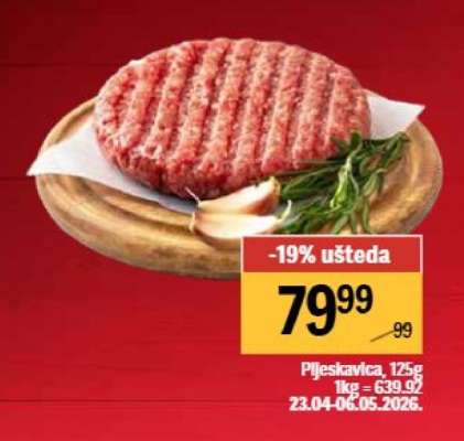 Pljeskavica, 125g