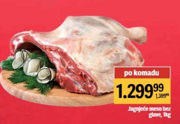 Jagnjeće meso bez glave 1kg
