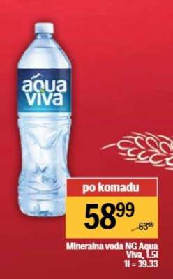 Mineralna voda NG Aqua Viva 1,5l