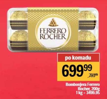 Bombonjera Ferrero Rocher 200g