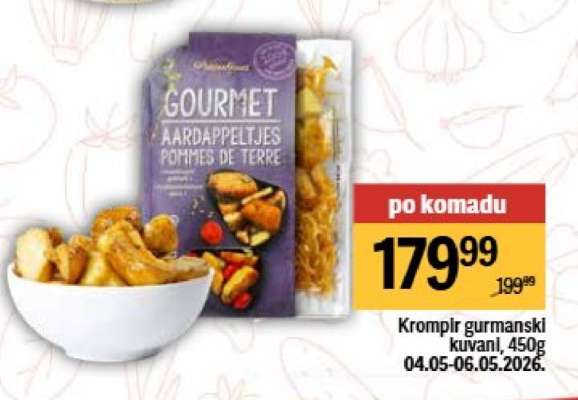 Krompir gurmanski kuvani, 450g