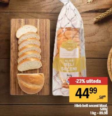 Hleb beli seceni Maxi
