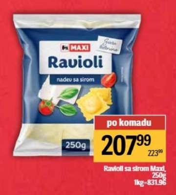 Ravioli sa sirom, Maxi 250g