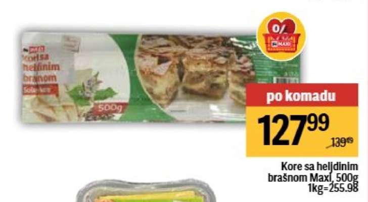 Kore sa heljdinim brašnom Maxi, 500g