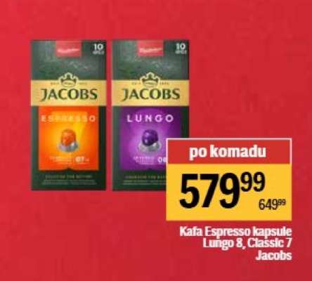 Kafa Espresso kapsule Lungo 8, Classic 7 Jacobs