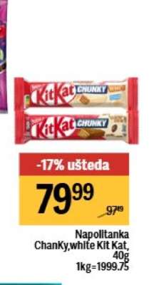 Napolitanka Chanky white Kit Kat 40g