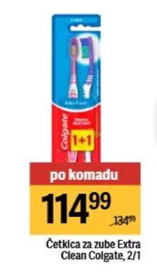 Četkica za zube Extra Clean Colgate, 2/1