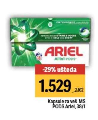 Kapsule za veš MS PODS Ariel, 38/1