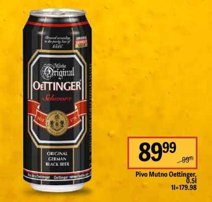 Pivo mutno Oettinger, 0,5l