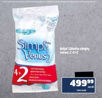 Brijač Gillette simply venus 2 4+2