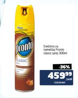 Sredstvo za nameštaj Pronto classic sprej 300ml