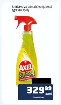 Sredstvo za odmašćivanje Axel sgrasso sprej