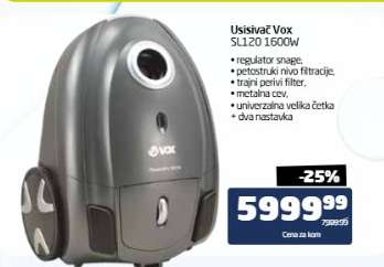 Usisivač Vox SL120 1600W