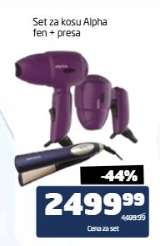 Set za kosu Alpha fen + presa