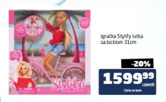 Igračka Stylify lutka sa biciklom 31cm