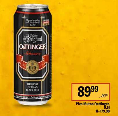 Pivo mutno Oettinger, 0,5l