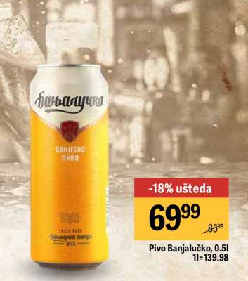 Pivo Banjalučko, 0.5l