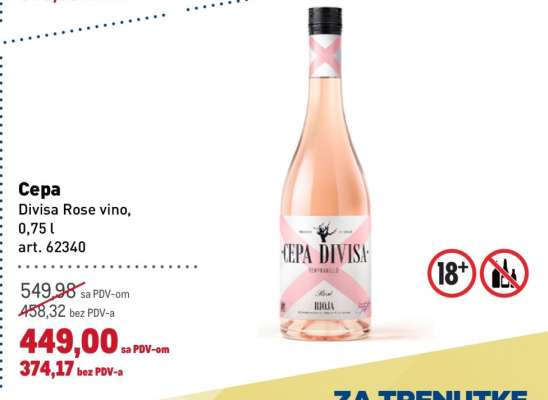 Cepa Divisa Rose vino
